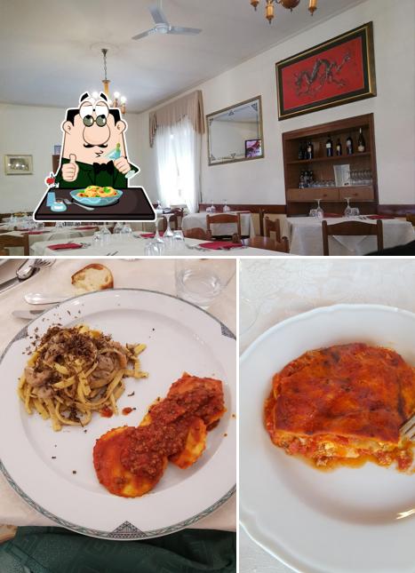 La foto della cibo e interni di Albergo Drago