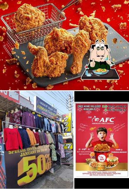 Meals at American fried chicken restaurant (AFC) KUSHAL NAGAR