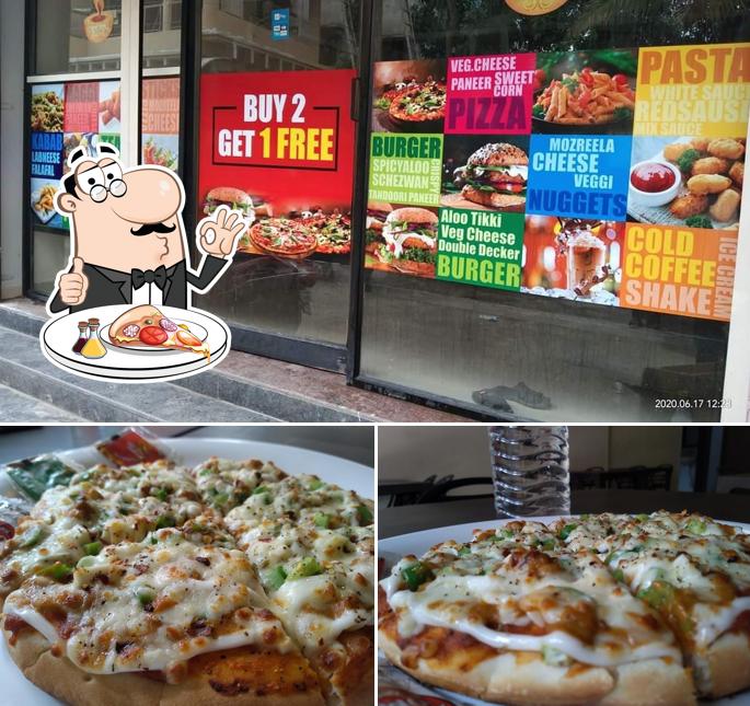 Try out pizza at Bake My Day Pizza Shop