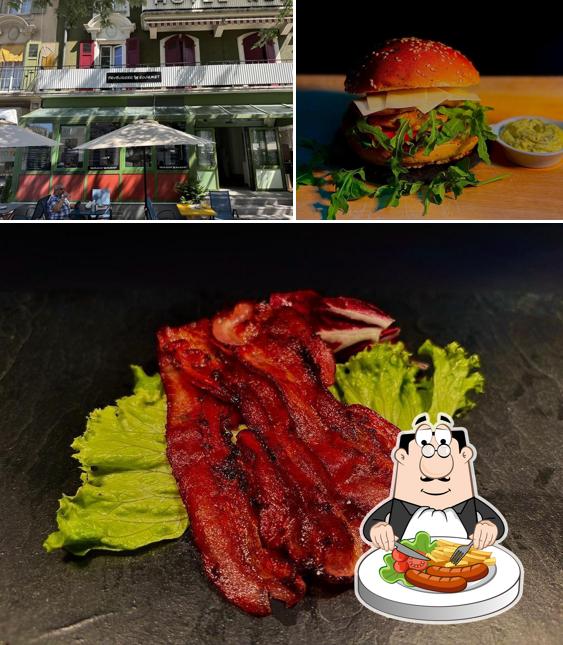 Tra le varie cose da Fryburger Gourmet Lausanne si possono trovare la cibo e interni