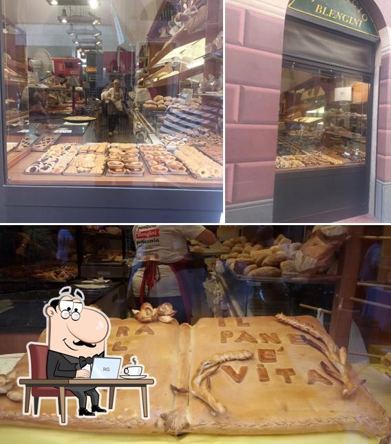 Gli interni di Panificio Blengini