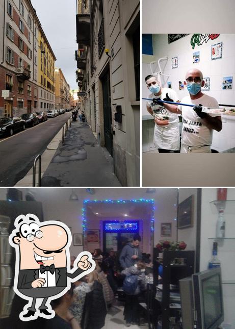 La esterno e bancone da bar del ristorante