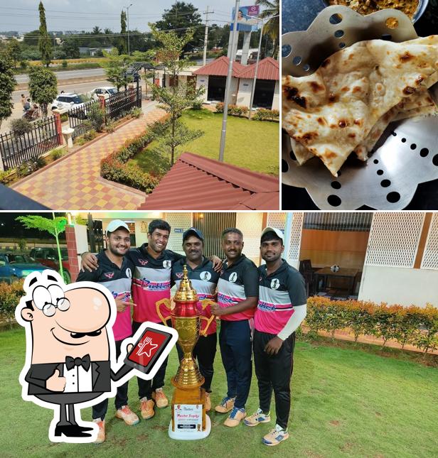 This is the picture displaying exterior and food at Royal Family Restaurant