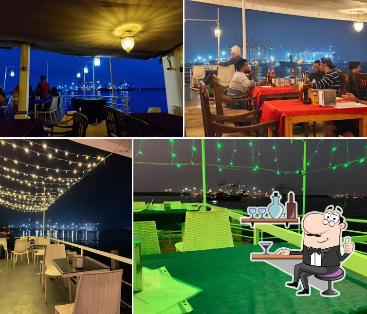 Take a seat at one of the tables at Seagull