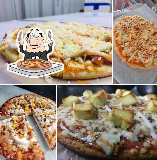 Order pizza at The Robusta Cafe