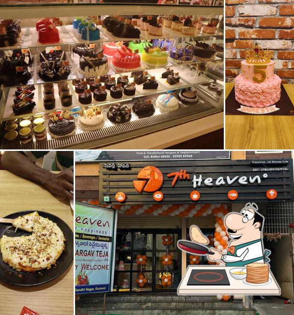 Pancakes at 7th Heaven Bakery and Cafe