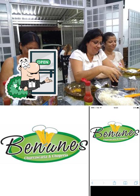 O exterior do Benunes Churrascaria & Choperia