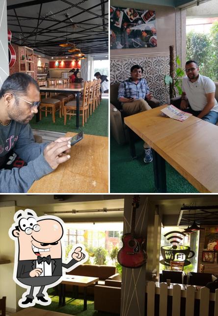 The interior of Barista Cafe Vrindavan