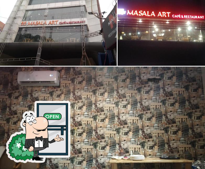The exterior of Masala Art cafe & restaurant