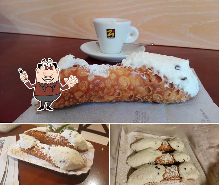 Platti al Euro Bar cannoli siciliani