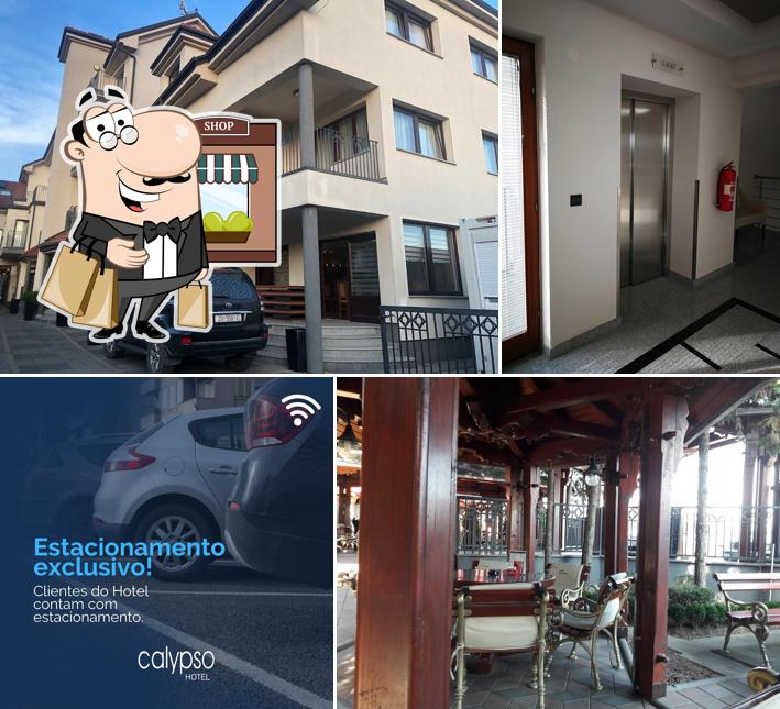 Curiosa tra la parte esterna di Hotel & Restoran Calypso