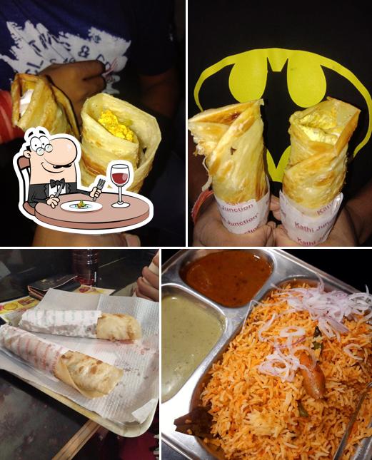Food at Kathi Junction