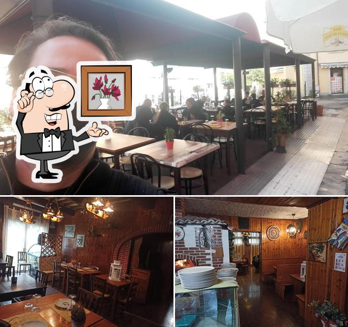 Gli interni di risto-pizza "Charlie Bar"