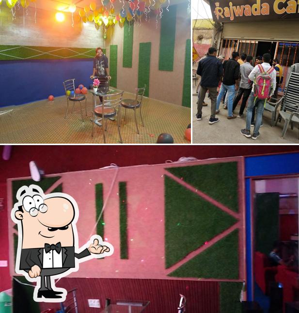 The interior of Rajwada Cafe