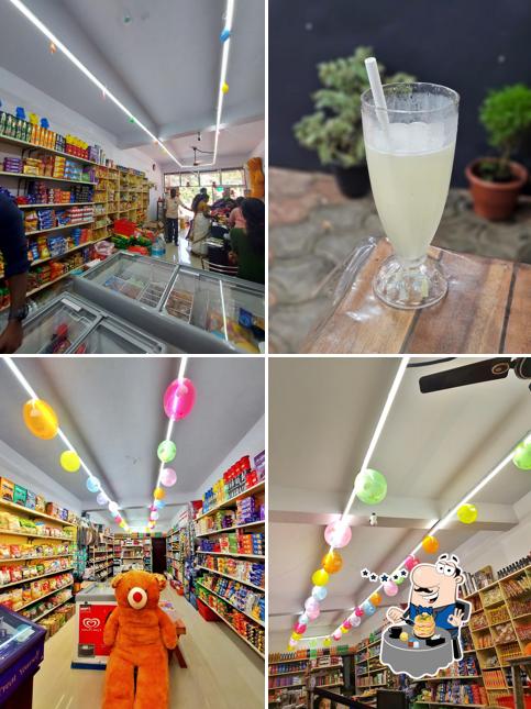 This is the image depicting food and interior at Anju Supermarket & wholesale centre