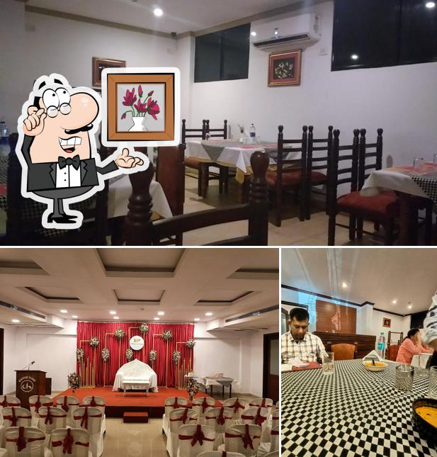 The interior of Central Hotel Thrissur