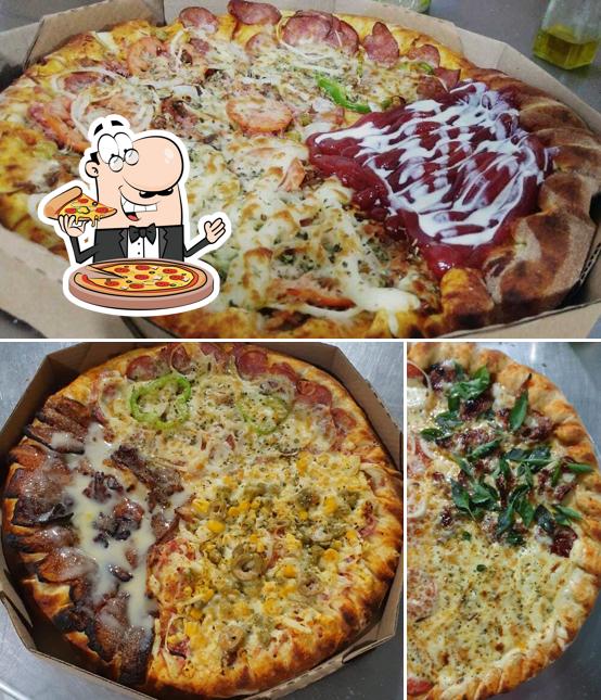 Experimente pizza no Gourmetto restaurante e pizzaria