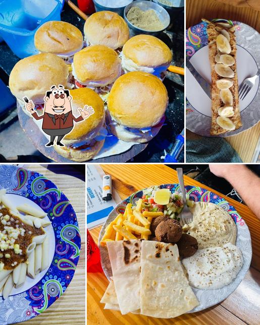 Food at Shalom Falafel Cafe שלום פלאפל