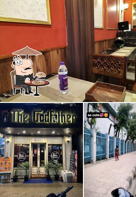 The image of The Godfather’s exterior and beverage