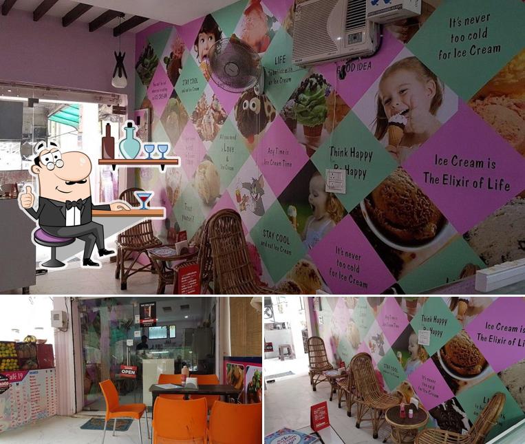 The interior of The Ice Cream Cafe 19
