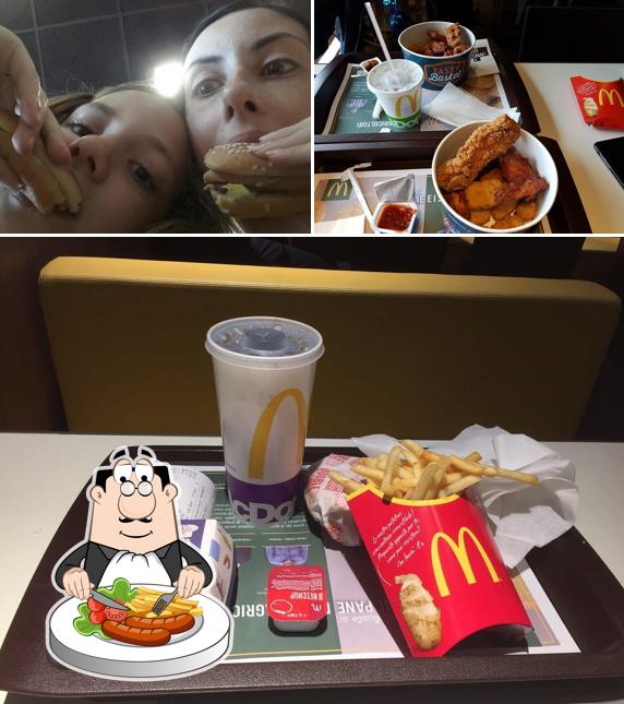 Platti al McDonald's Siena