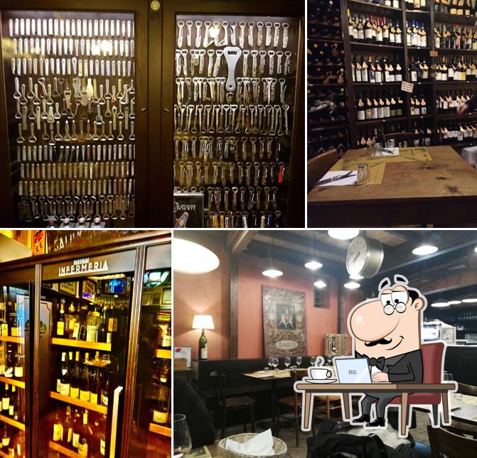 Gli interni di Osteria del Pignotto