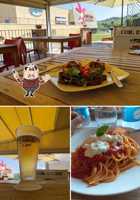 La cibo e birra del ristorante