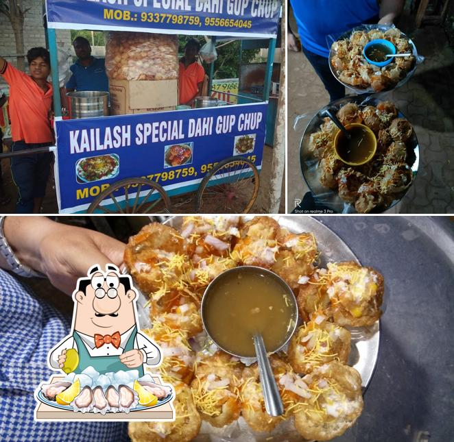Oysters at Kailash Special Dahi Gup Chup