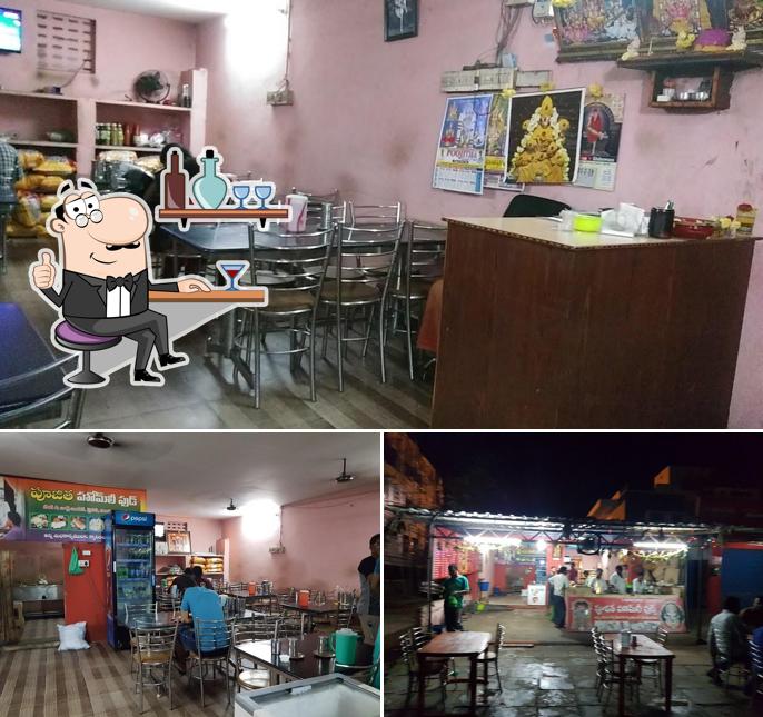 The interior of Poojitha Homely Food