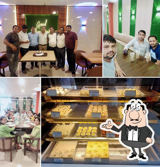 The interior of Shri Bansuri Sweets and Restaurant