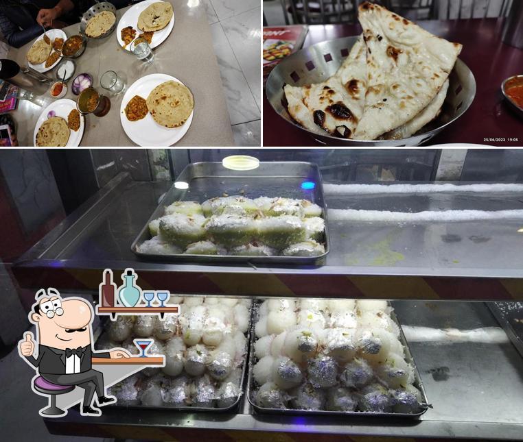 Among different things one can find interior and food at Veg Point