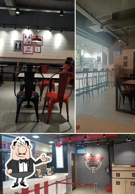The interior of KFC