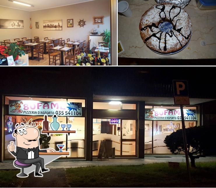 Guarda la foto che raffigura la interni e dolce di Pizzeria 80 Fame