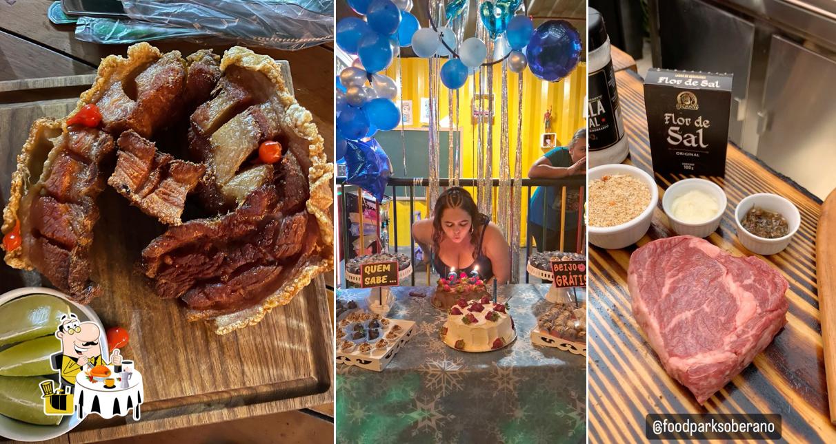 Comida em Food Park Soberano
