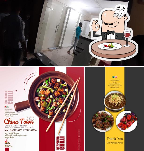 Take a look at the picture displaying food and interior at Hotel China town Chinese, Tandoor & Biryani House