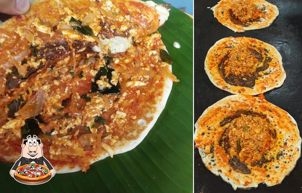 Pick pizza at S L N Muddanna Tiffin Room