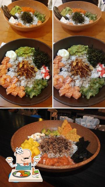 Comida em Sea Poke & Sushi