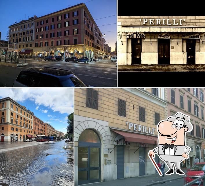 Gli esterni di Trattoria Perilli