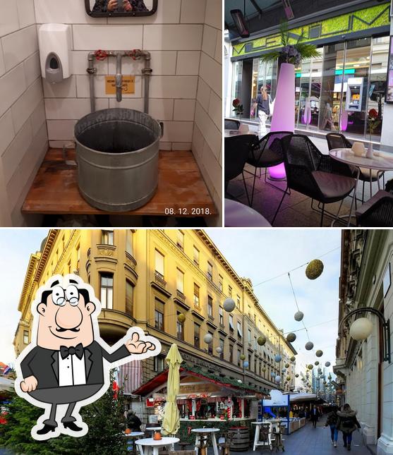 La interni e esterno del ristorante