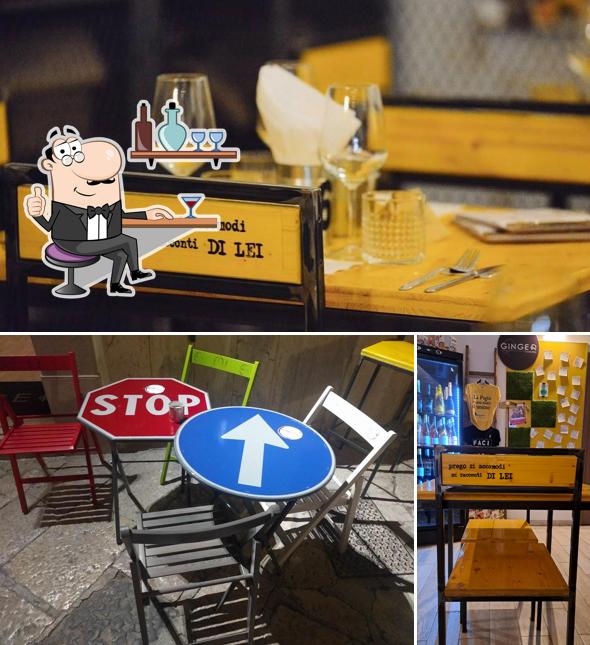 Gli interni di Ginger food & drink