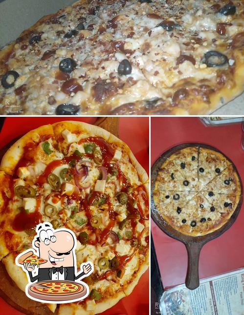 Pick pizza at King Pizza Corner