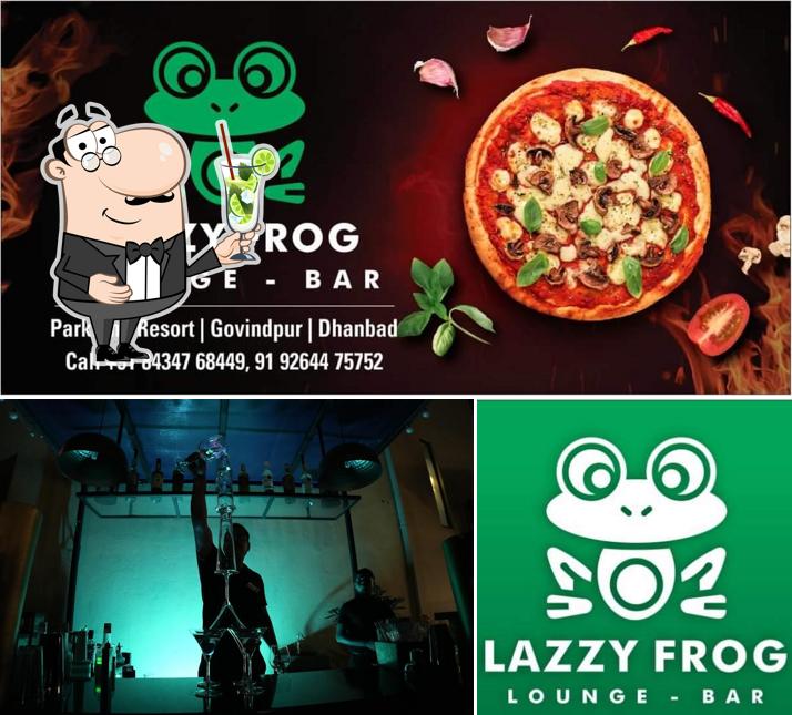 Enjoy a drink at Lazzy Frog - Lounge Bar