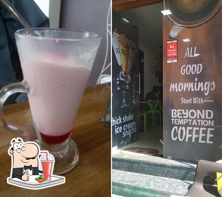 Enjoy a drink at DD's Cafe