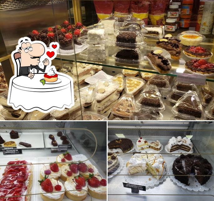 Panificadora Bonanza Chácara 156 oferece uma escolha de pratos doces
