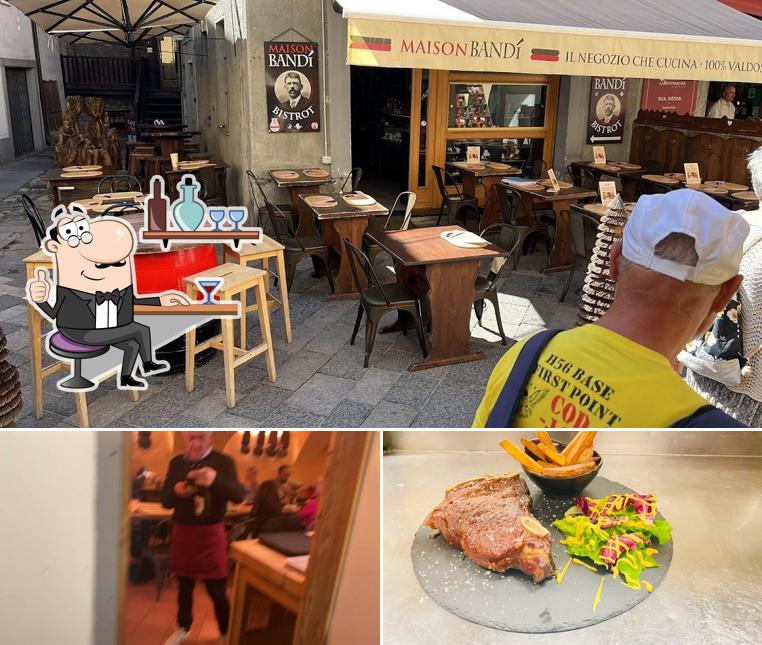 Dai un’occhiata alla immagine che mostra la interni e cibo di Maison Bandí