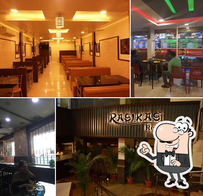 The interior of Rasikas Restaurant