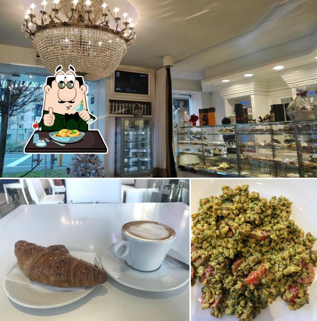 Gran pasticceria Leon Blanc si caratterizza per la cibo e interni