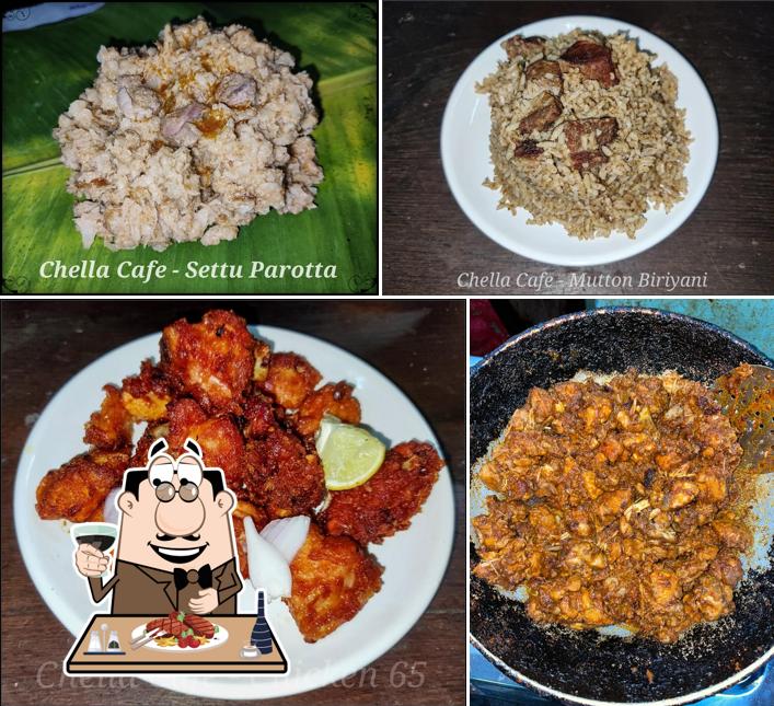 Chella Cafe serves meat meals