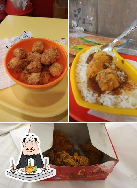 Food at MFC Restaurant (Mr. Fried Chicken)