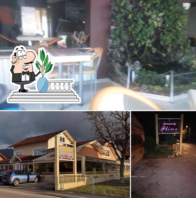 Questa è la immagine che presenta la esterno e interni di Plima